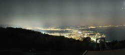 Archiv Foto Webcam Bregenz: Bergstation Pfänderbahn 21:00