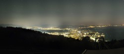 Archiv Foto Webcam Bregenz: Bergstation Pfänderbahn 23:00