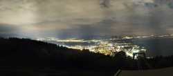 Archiv Foto Webcam Bregenz: Bergstation Pfänderbahn 23:00