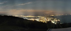 Archiv Foto Webcam Bregenz: Bergstation Pfänderbahn 01:00