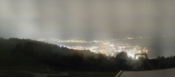 Archiv Foto Webcam Bregenz: Bergstation Pfänderbahn 23:00