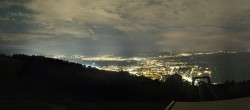 Archiv Foto Webcam Bregenz: Bergstation Pfänderbahn 01:00