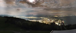 Archiv Foto Webcam Bregenz: Bergstation Pfänderbahn 23:00