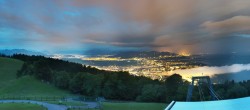 Archiv Foto Webcam Bregenz: Bergstation Pfänderbahn 03:00