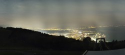 Archiv Foto Webcam Bregenz: Bergstation Pfänderbahn 23:00