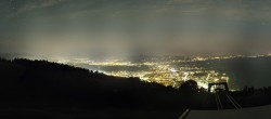 Archiv Foto Webcam Bregenz: Bergstation Pfänderbahn 23:00
