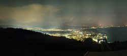 Archiv Foto Webcam Bregenz: Bergstation Pfänderbahn 23:00