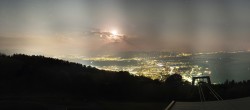 Archiv Foto Webcam Bregenz: Bergstation Pfänderbahn 23:00