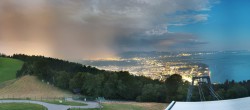 Archiv Foto Webcam Bregenz: Bergstation Pfänderbahn 03:00