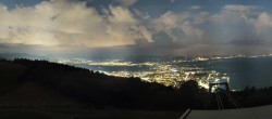 Archiv Foto Webcam Bregenz: Bergstation Pfänderbahn 23:00