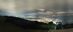 Archiv Foto Webcam Bregenz: Bergstation Pfänderbahn 23:00