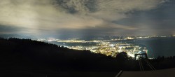 Archiv Foto Webcam Bregenz: Bergstation Pfänderbahn 23:00