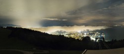 Archiv Foto Webcam Bregenz: Bergstation Pfänderbahn 23:00