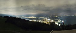 Archiv Foto Webcam Bregenz: Bergstation Pfänderbahn 23:00