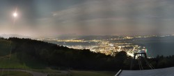Archiv Foto Webcam Bregenz: Bergstation Pfänderbahn 23:00