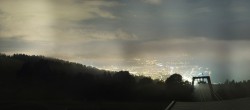 Archiv Foto Webcam Bregenz: Bergstation Pfänderbahn 23:00