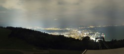 Archiv Foto Webcam Bregenz: Bergstation Pfänderbahn 23:00