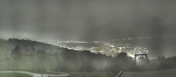 Archiv Foto Webcam Bregenz: Bergstation Pfänderbahn 23:00