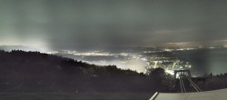 Archiv Foto Webcam Bregenz: Bergstation Pfänderbahn 03:00
