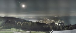 Archiv Foto Webcam Bregenz: Bergstation Pfänderbahn 23:00