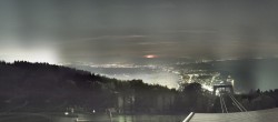 Archiv Foto Webcam Bregenz: Bergstation Pfänderbahn 01:00
