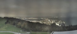 Archiv Foto Webcam Bregenz: Bergstation Pfänderbahn 23:00