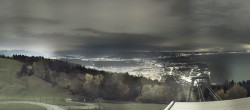 Archiv Foto Webcam Bregenz: Bergstation Pfänderbahn 23:00