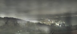 Archiv Foto Webcam Bregenz: Bergstation Pfänderbahn 21:00