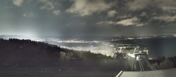 Archiv Foto Webcam Bregenz: Bergstation Pfänderbahn 01:00