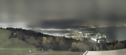 Archiv Foto Webcam Bregenz: Bergstation Pfänderbahn 23:00