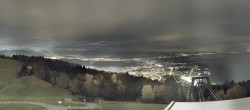 Archiv Foto Webcam Bregenz: Bergstation Pfänderbahn 23:00
