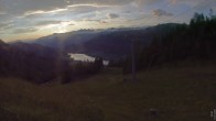 Archiv Foto Webcam Bergbahnen Weissensee - Bergstation 19:00