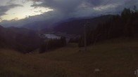Archiv Foto Webcam Bergbahnen Weissensee - Bergstation 19:00