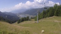 Archiv Foto Webcam Bergbahnen Weissensee - Bergstation 13:00