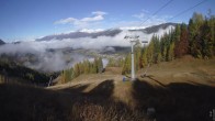 Archiv Foto Webcam Bergbahnen Weissensee - Bergstation 09:00