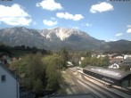 Archiv Foto Webcam Bahnhof in Puchberg am Schneeberg and Schneeberg Panorama 09:00