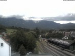 Archiv Foto Webcam Bahnhof in Puchberg am Schneeberg and Schneeberg Panorama 11:00