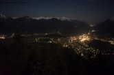 Archived image Webcam Katrin mountain: View to Bad Ischl 23:00