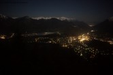 Archived image Webcam Katrin mountain: View to Bad Ischl 01:00