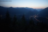 Archiv Foto Webcam Blick von der Katrin nach Bad Ischl 03:00