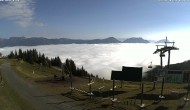 Archived image Webcam Hauser Kaibling: Mountain Station Quattralpina 02:00
