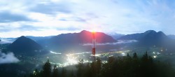Archiv Foto Webcam Altaussee - Aussichtsturm Tressensteinwarte 01:00