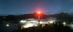 Archiv Foto Webcam Altaussee - Aussichtsturm Tressensteinwarte 23:00