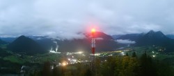 Archiv Foto Webcam Altaussee - Aussichtsturm Tressensteinwarte 23:00