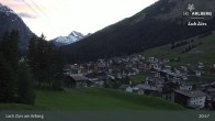 Archiv Foto Webcam Panoramablick: Oberlech 02:00