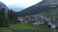Archiv Foto Webcam Panoramablick: Oberlech 03:00