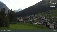 Archiv Foto Webcam Panoramablick: Oberlech 18:00