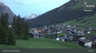 Archiv Foto Webcam Panoramablick: Oberlech 04:00
