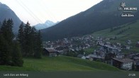 Archiv Foto Webcam Panoramablick: Oberlech 20:00