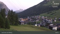 Archiv Foto Webcam Panoramablick: Oberlech 04:00